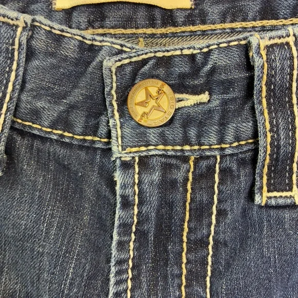 Big Star Pioneer Boot Mens Jeans Size 33L Distressed Cowboy Western Rodeo - Picture 9 of 16